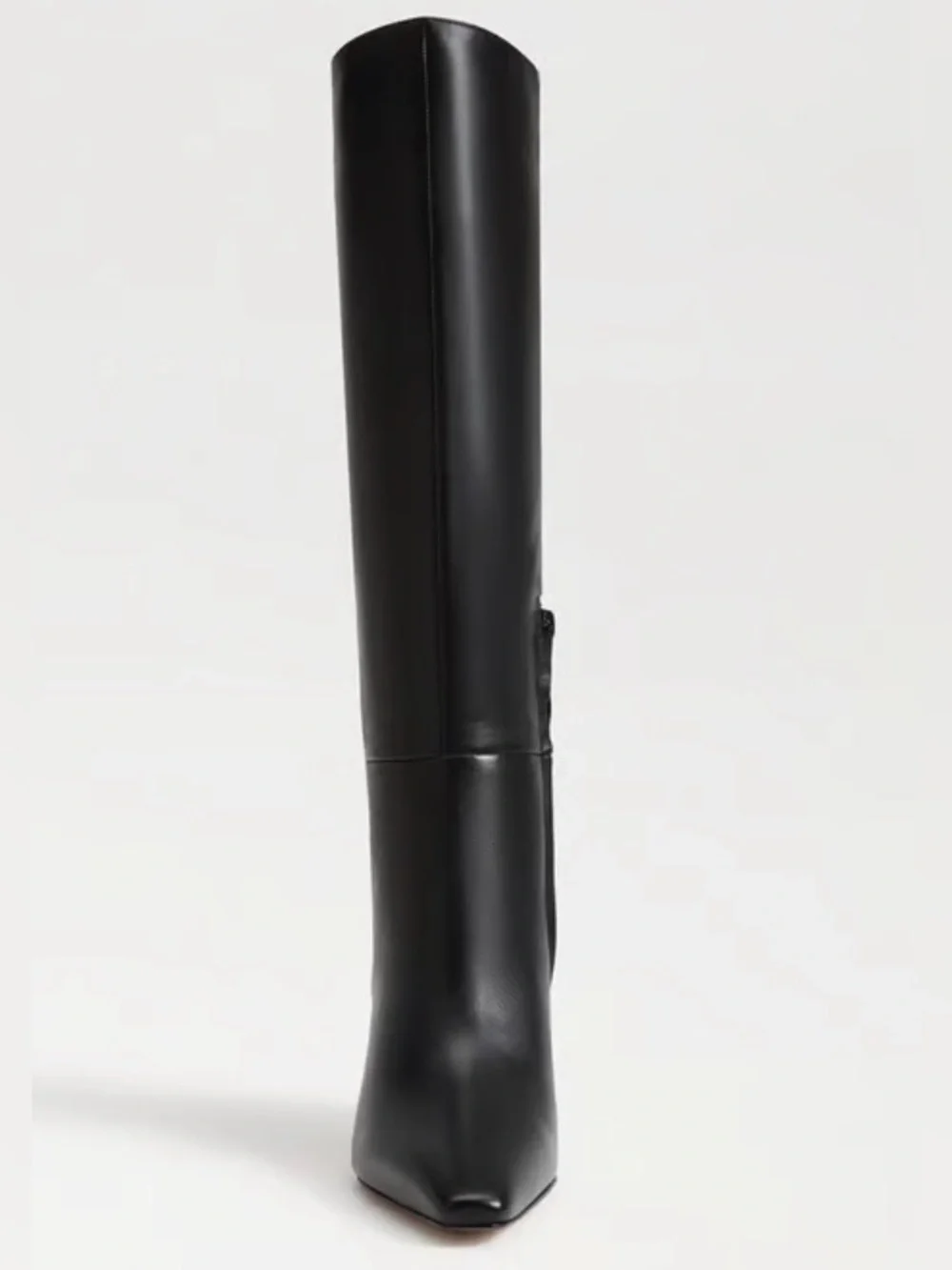 Sam Edelman Black Knee-high Pointed-Toe Slim Heeled Boots: size 10M/wide calf
